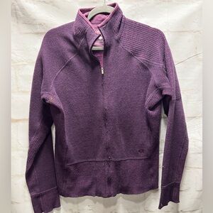 Mountain Hardwear women’s full zip sweater purple size‎ large